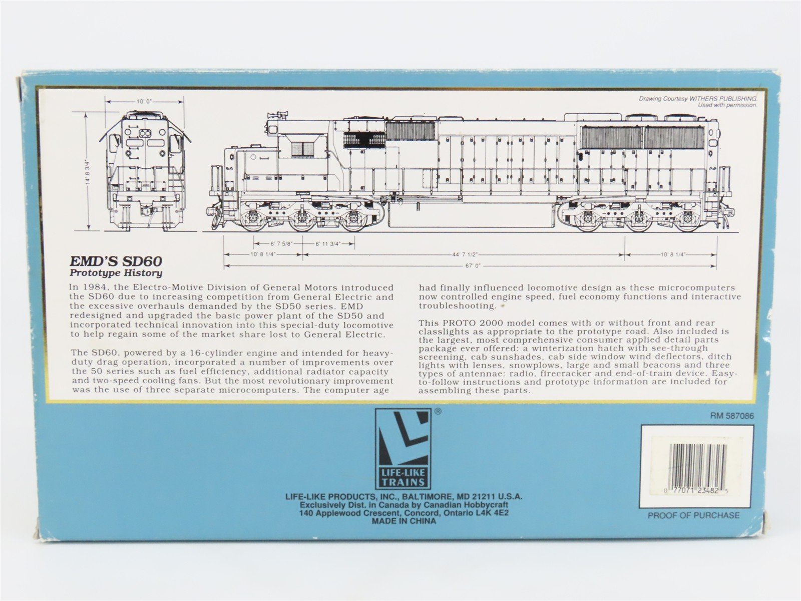 HO Scale Proto 23482 CNW 