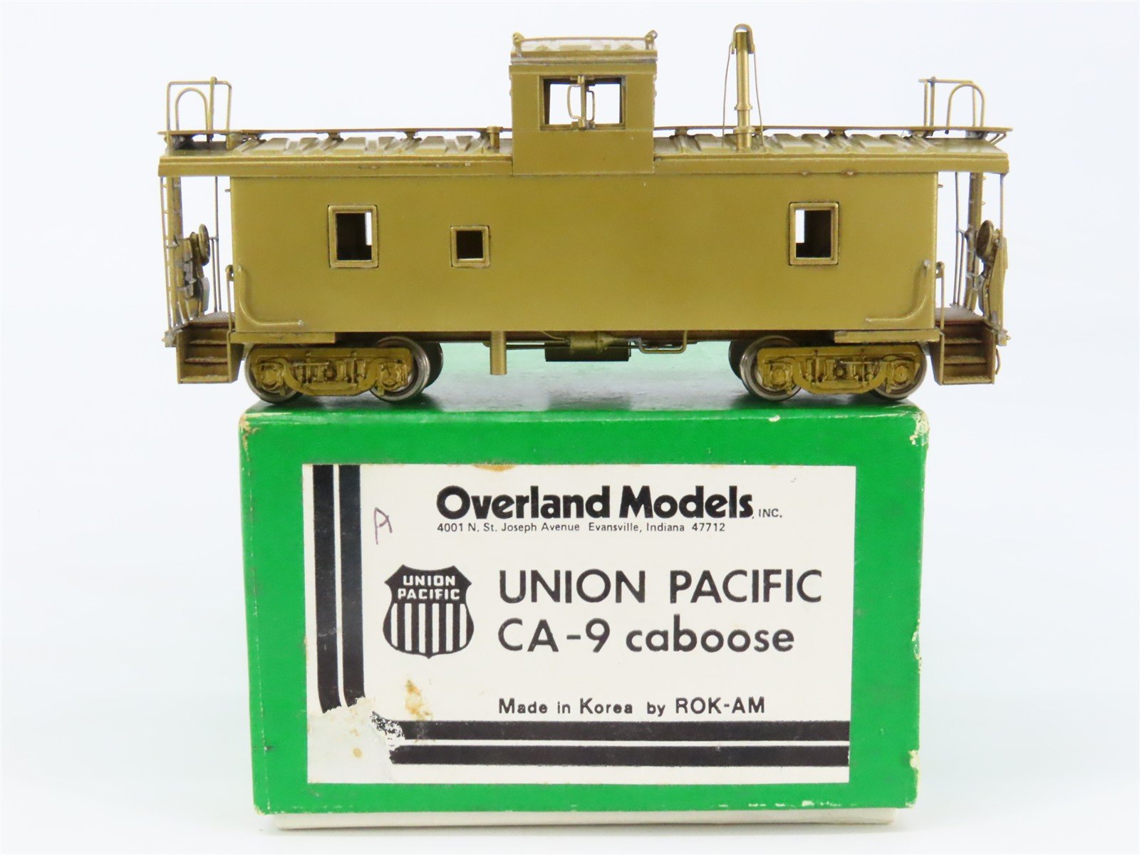HO Scale Overland/ROK-AM BRASS Undecorated UP CA-9 Center Cupola Steel Caboose