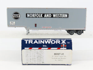 HO Scale TrainWorx 80327-01 N&W Norfolk & Western 40' Drop Frame Van Trailer