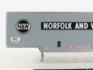 HO Scale TrainWorx 80327-01 N&W Norfolk & Western 40' Drop Frame Van Trailer