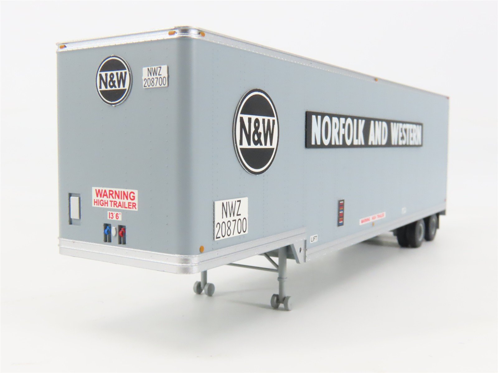 HO Scale TrainWorx 80327-01 N&W Norfolk & Western 40' Drop Frame Van Trailer