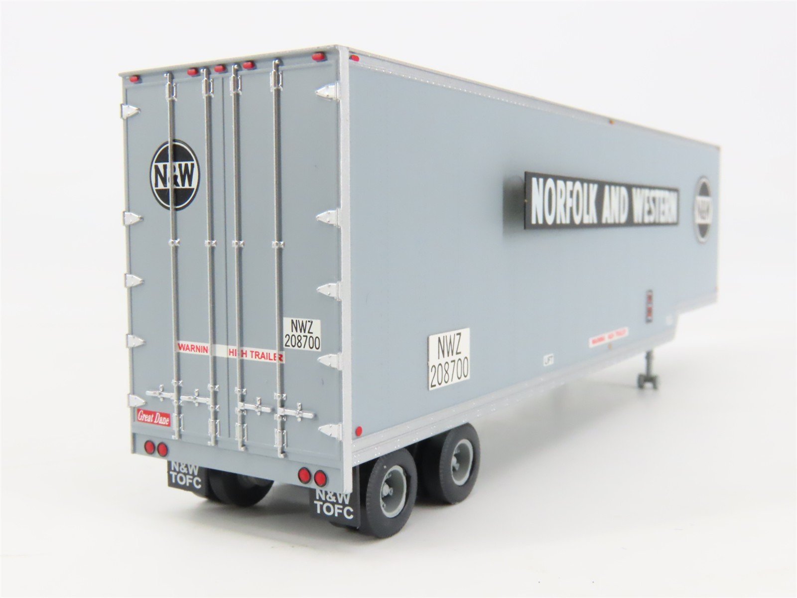 HO Scale TrainWorx 80327-01 N&W Norfolk & Western 40' Drop Frame Van Trailer