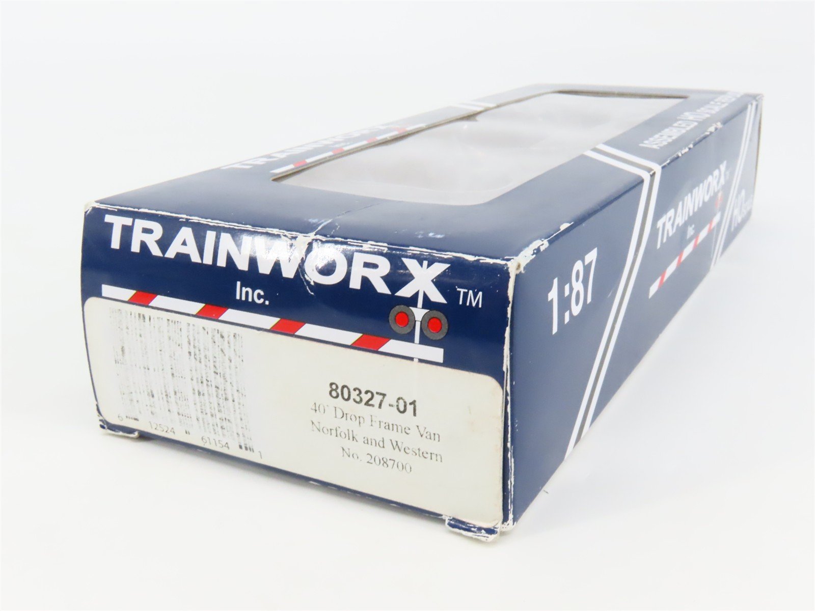 HO Scale TrainWorx 80327-01 N&W Norfolk & Western 40' Drop Frame Van Trailer