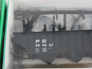 LOT of 4 HO Scale Bowser PC Penn Central 3-Bay & 4-Bay Hoppers