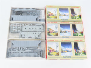LOT of 3 HO Scale Walthers Kits GATX 2-Bay & Undecorated 3-Bay Covered Hoppers