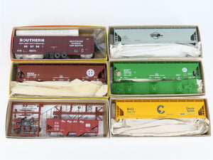 LOT of 6 HO Accurail & Roundhouse Kits SOU, MP, BNSF, CG & B&O Box Car & Hoppers