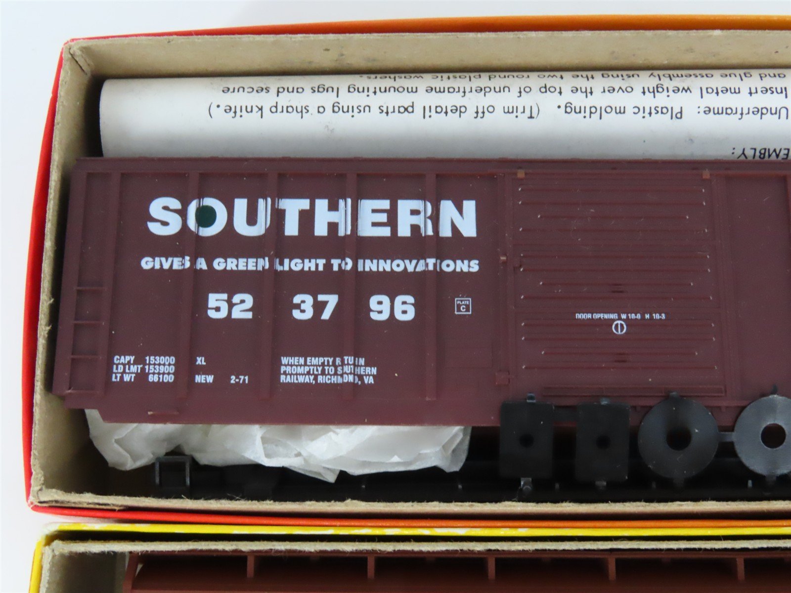 LOT of 6 HO Accurail & Roundhouse Kits SOU, MP, BNSF, CG & B&O Box Car & Hoppers
