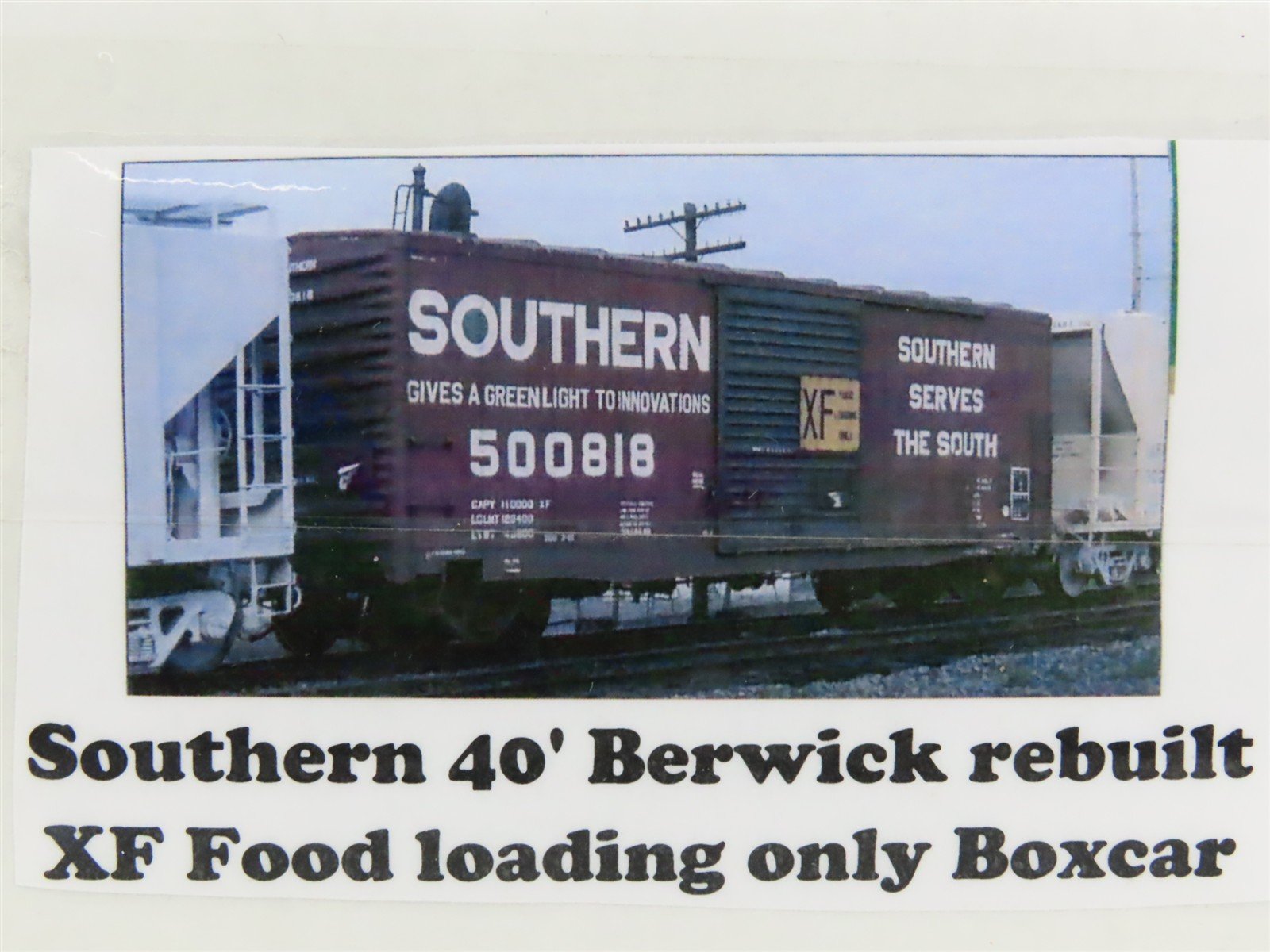 HO Scale Wright Trak Resin Kit Undecorated SOU 40' Berwick Rebuilt Box Car