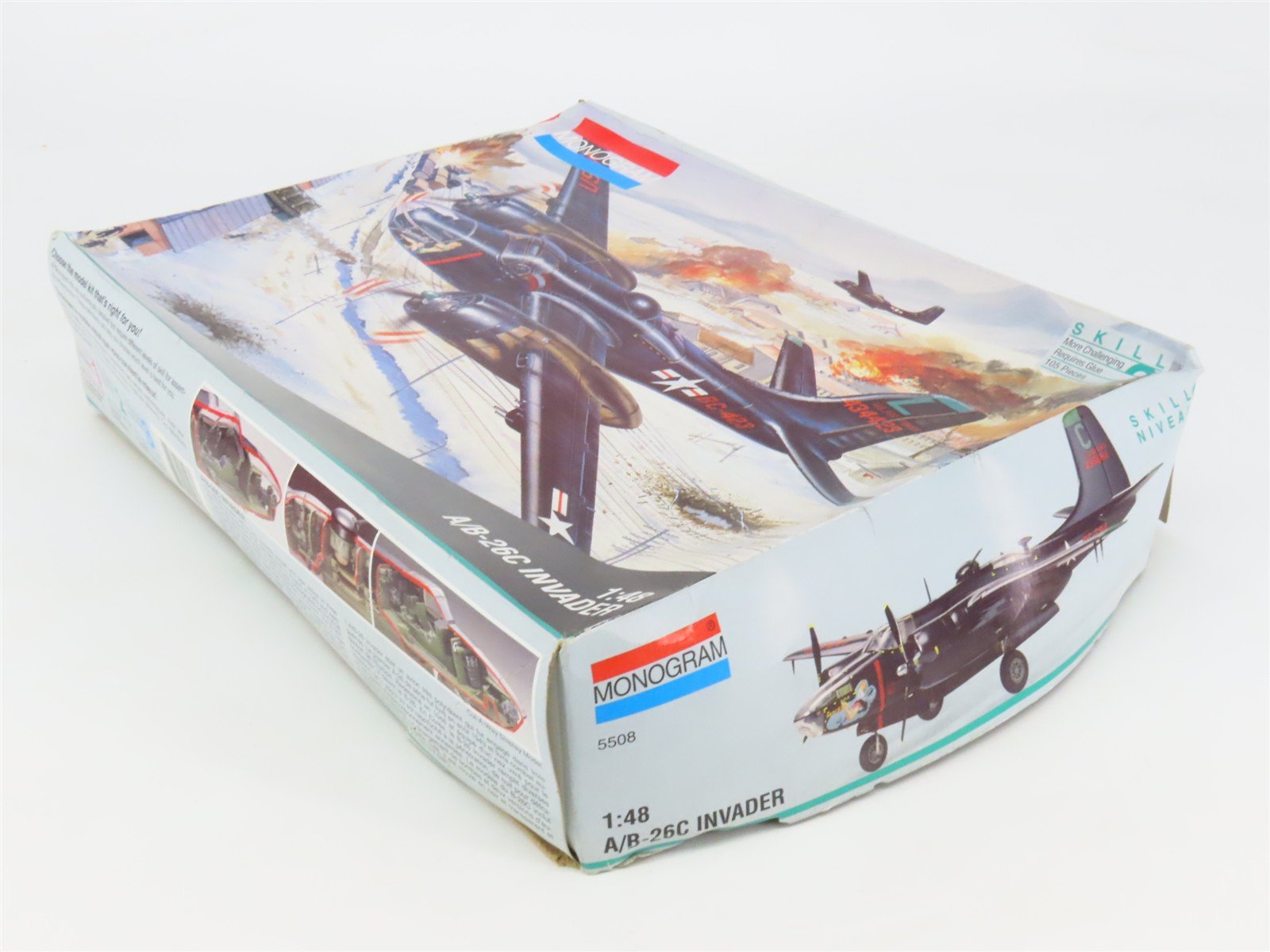 O 1/48 Scale Monogram Kit #5508 USAF A/B-26C Invader Light Bomber Aircraft