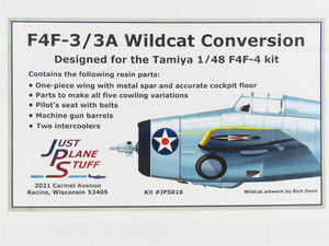 O 1/48 Just Plane Stuff #JPS016 F4F-3/3A Wildcat Conversion Kit for Tamiya F4F-4