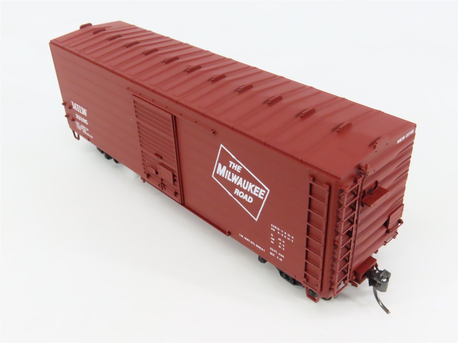 HO Scale InterMountain 48504-01 MILW Milwaukee 40' Modern Box Car #22195