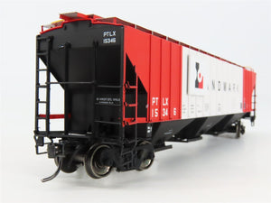 HO Scale InterMountain 45383-01 PTLX Landmark 3-Bay PS-2 Covered Hopper #15346