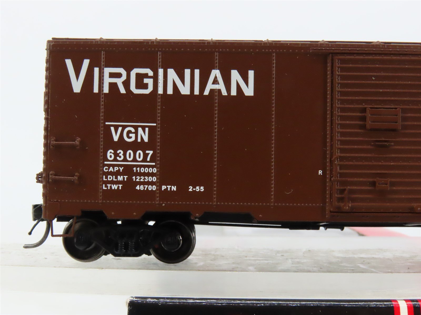 HO Scale InterMountain 45715-01 VGN Virginian AAR 40' Box Car #63007