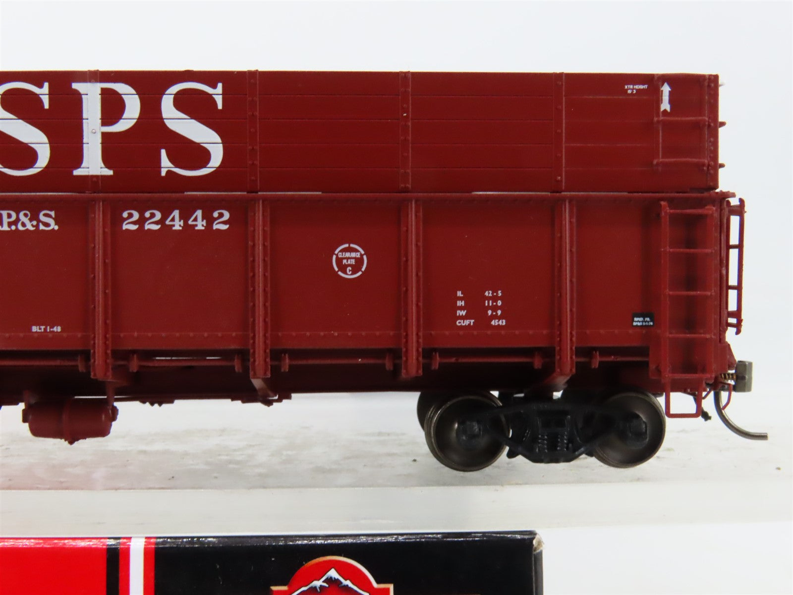 HO Scale InterMountain 35203-47 SP&S Drop Bottom Woodchip Gondola #22442