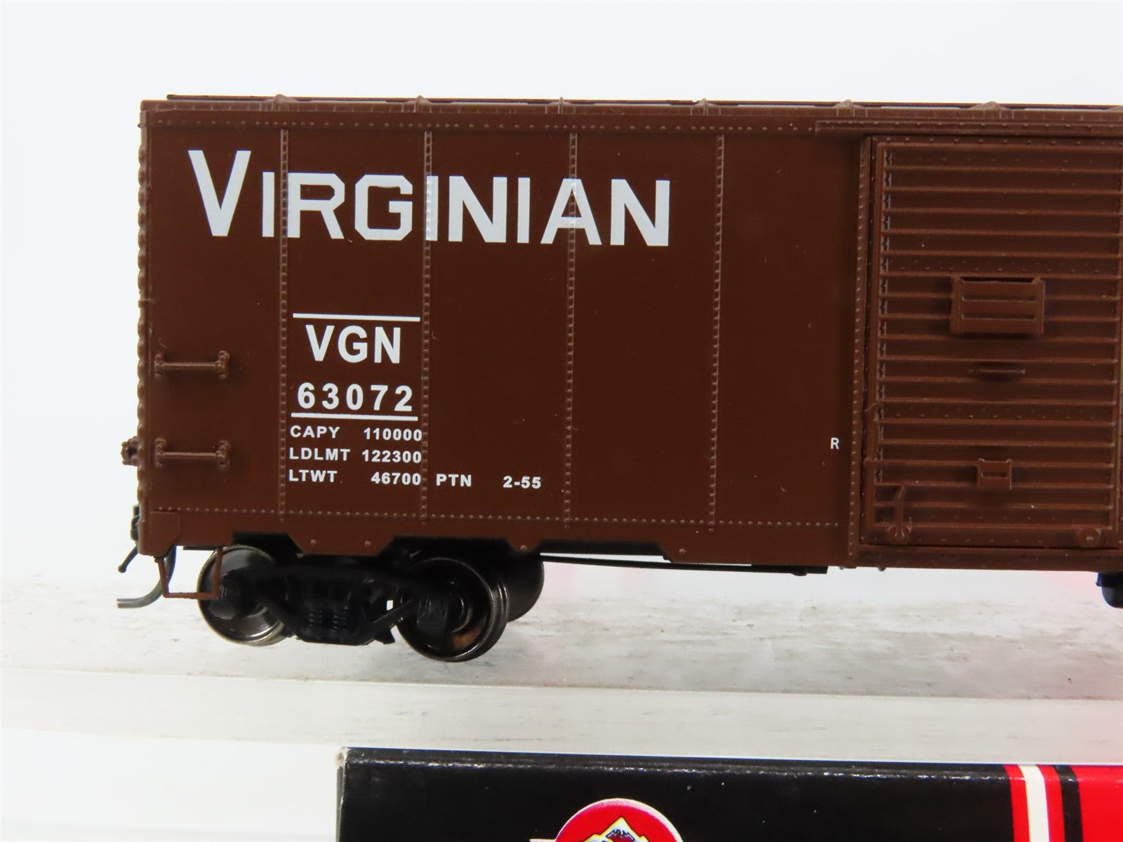 HO Scale InterMountain 45715-06 VGN Virginian 1937 AAR 40' Box Car #63072