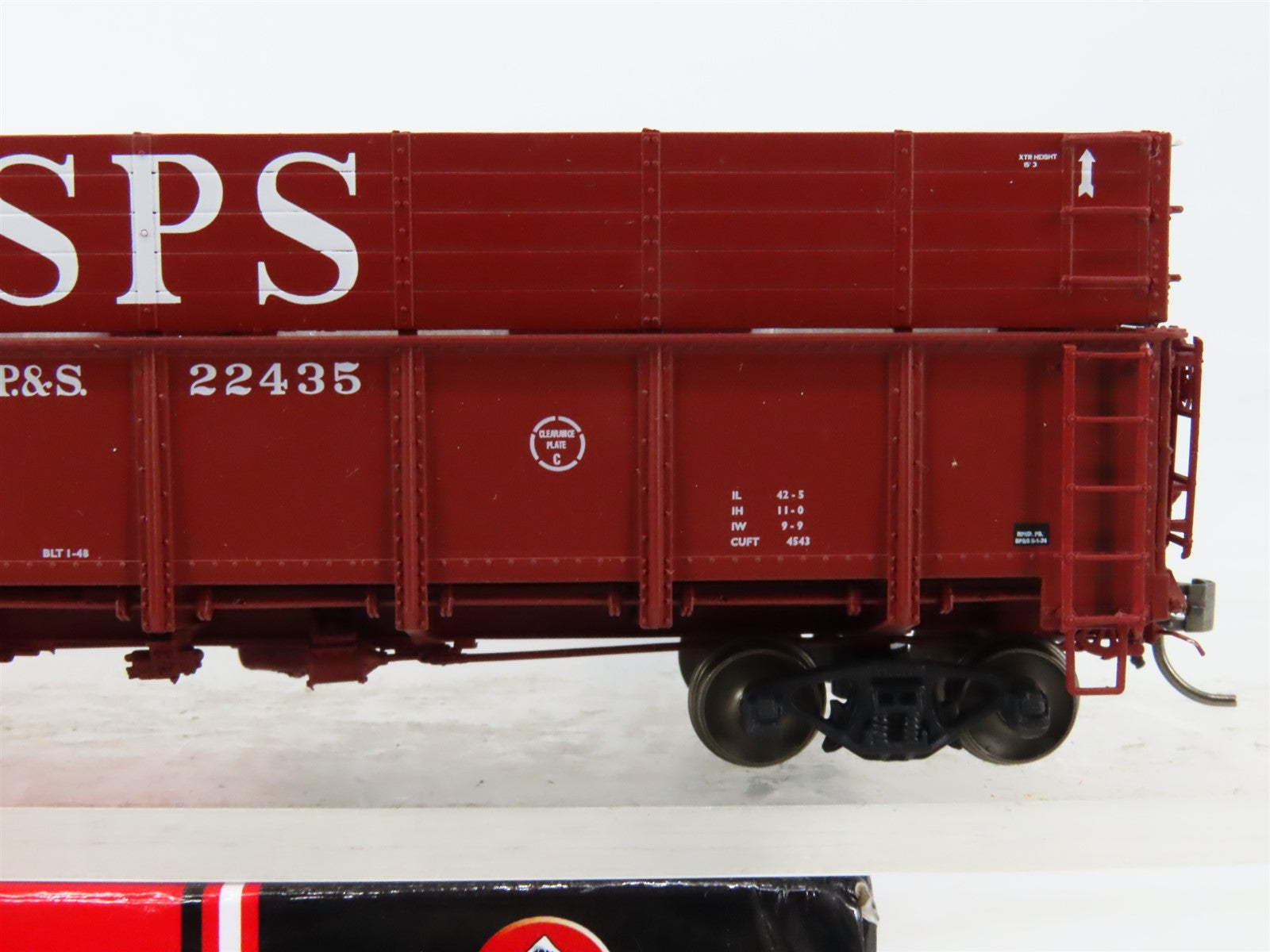 HO Scale InterMountain 35203-46 SP&S Drop Bottom Woodchip Gondola #22435