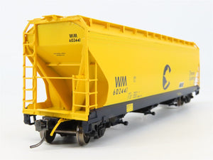 HO Scale InterMountain 47006-09 WM Chessie System 3-Bay Covered Hopper #602441
