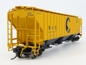 HO Scale InterMountain B&O Chessie System 3-Bay Covered Hopper #603883