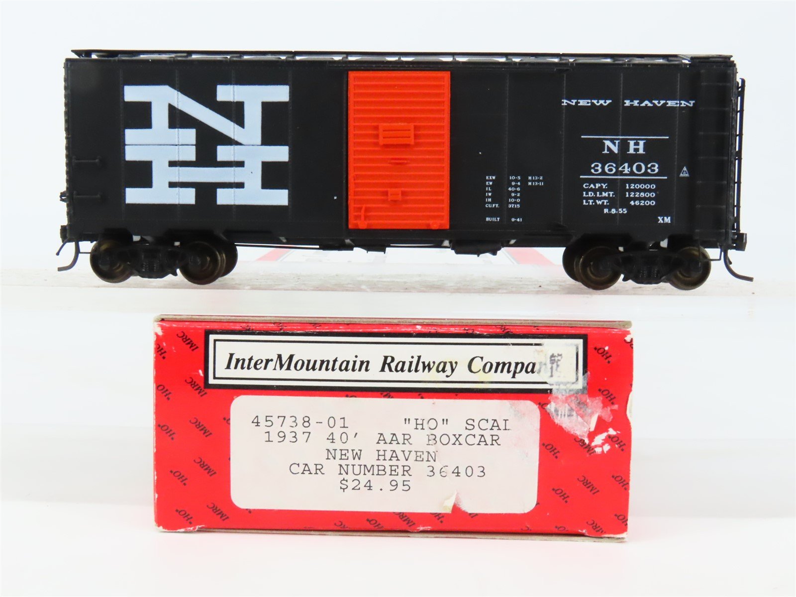 HO Scale InterMountain 45738-01 NH New Haven 40' AAR Single Door Box Car #36403
