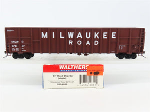 HO Scale Walthers 932-4055 MILW Milwaukee Road 61' Woodchip Gondola #276147