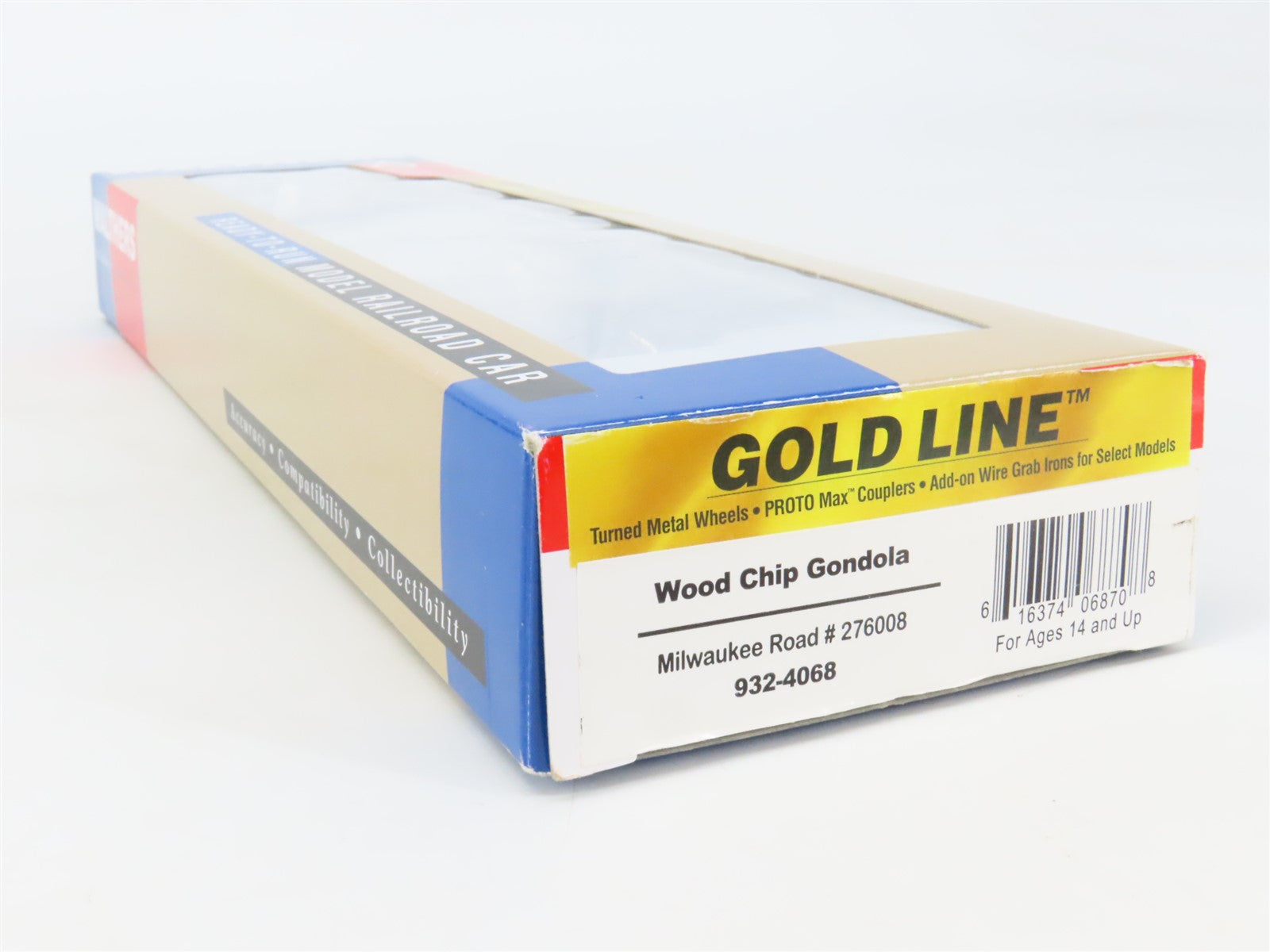 HO Scale Walthers Gold 932-4068 MILW Milwaukee Road 61' Woodchip Gondola #276008