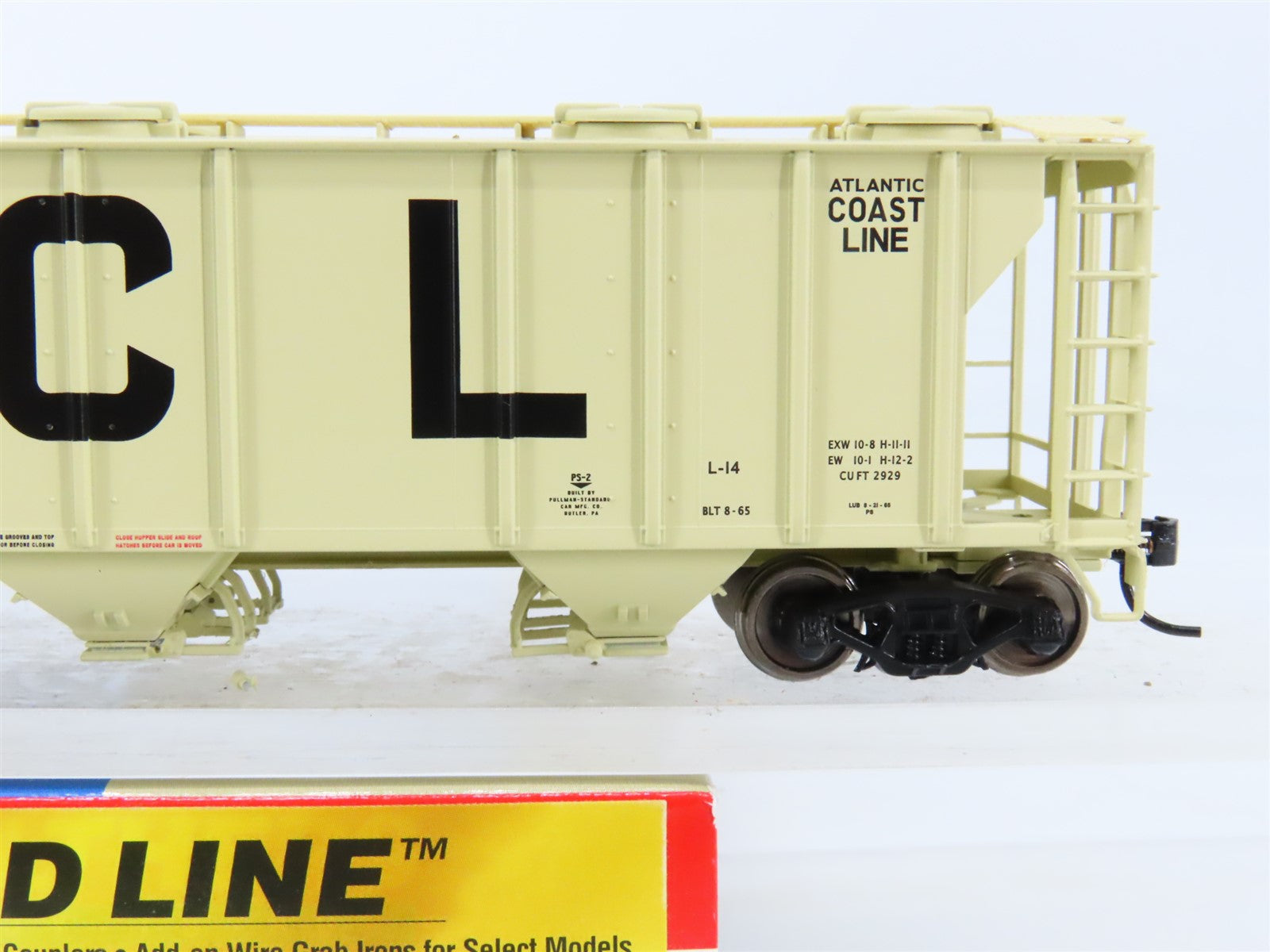 HO Walthers Gold 932-7986 ACL Atlantic Coast Line 3-Bay Covered Hopper #120156
