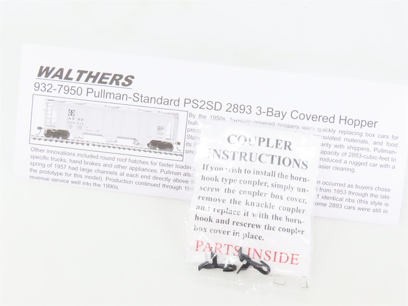HO Walthers Gold 932-7986 ACL Atlantic Coast Line 3-Bay Covered Hopper #120156