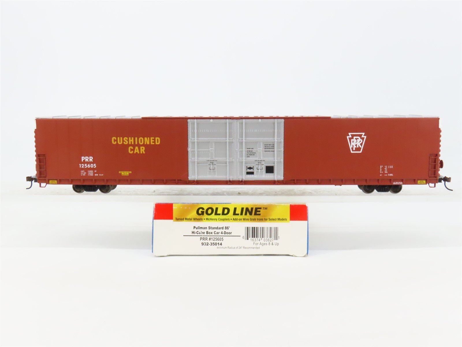 HO Walthers Gold 932-35014 PRR Pennsylvania 86' Hi-Cube 4-Door Box Car #125605