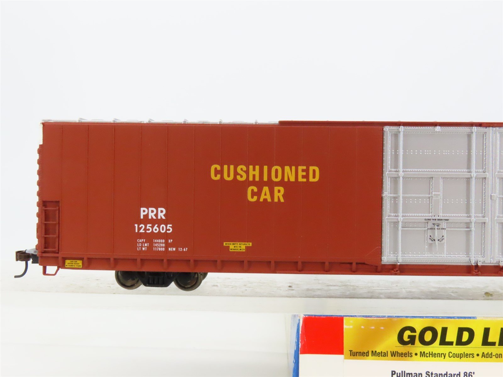HO Walthers Gold 932-35014 PRR Pennsylvania 86' Hi-Cube 4-Door Box Car #125605
