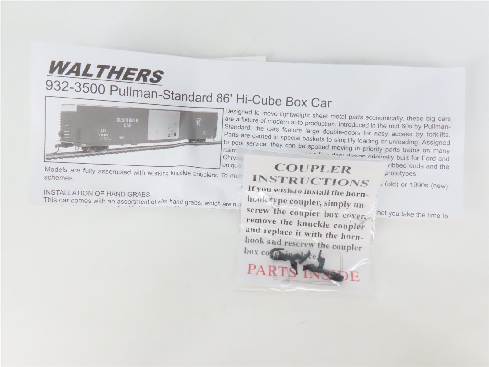 HO Walthers Gold 932-35014 PRR Pennsylvania 86' Hi-Cube 4-Door Box Car #125605