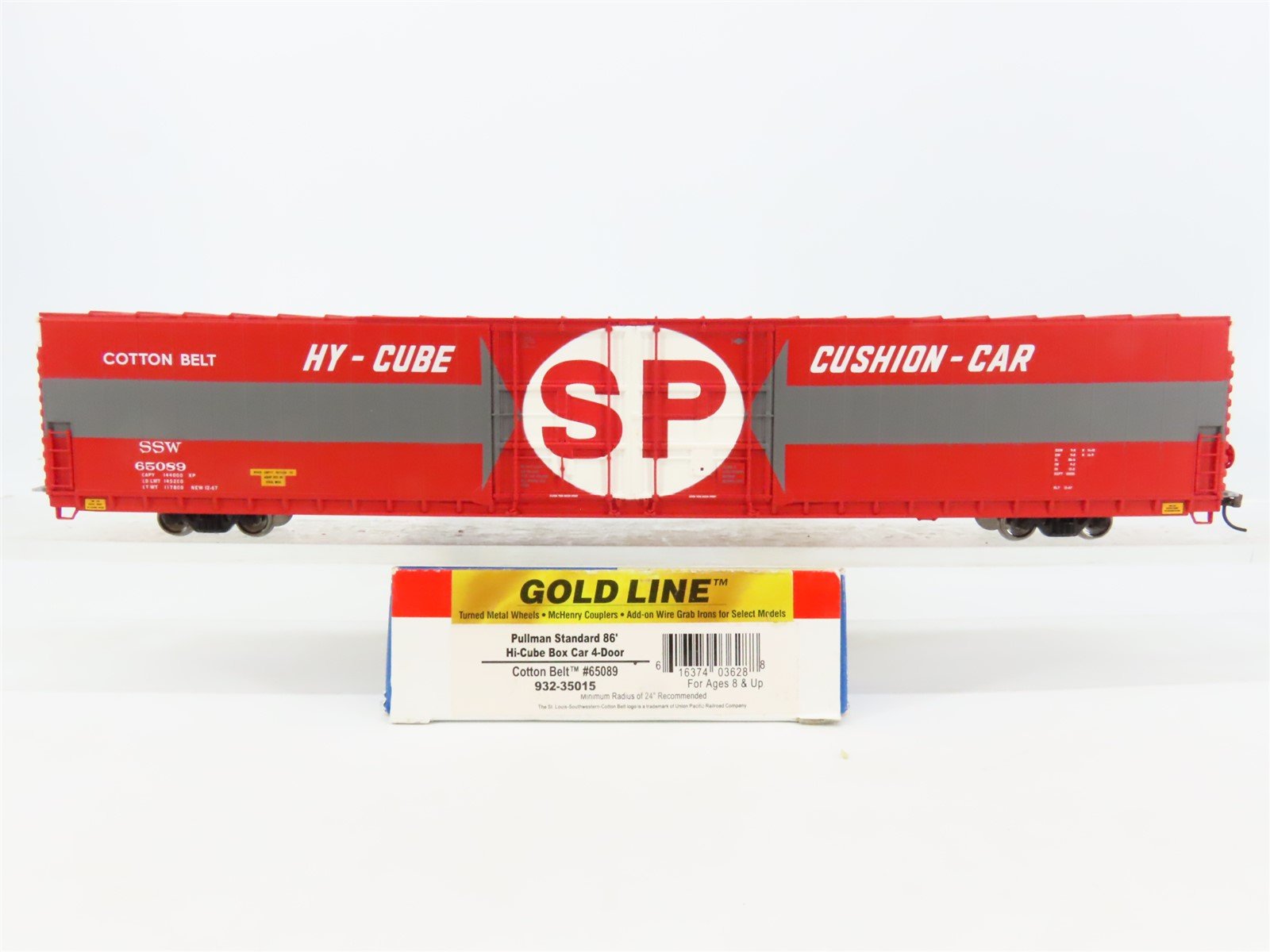 HO Walthers Gold 932-35015 SP/SSW Cotton Belt 86' Hi-Cube 4-Door Box Car #65089