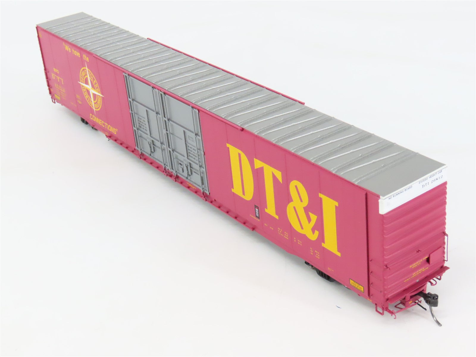 HO Scale Tangent 25046-01 DT&I 86' Hi-Cube Double Plug Door Box Car #26812