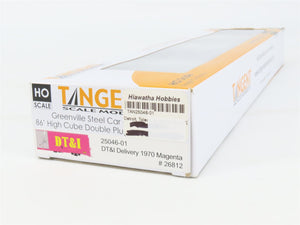 HO Scale Tangent 25046-01 DT&I 86' Hi-Cube Double Plug Door Box Car #26812