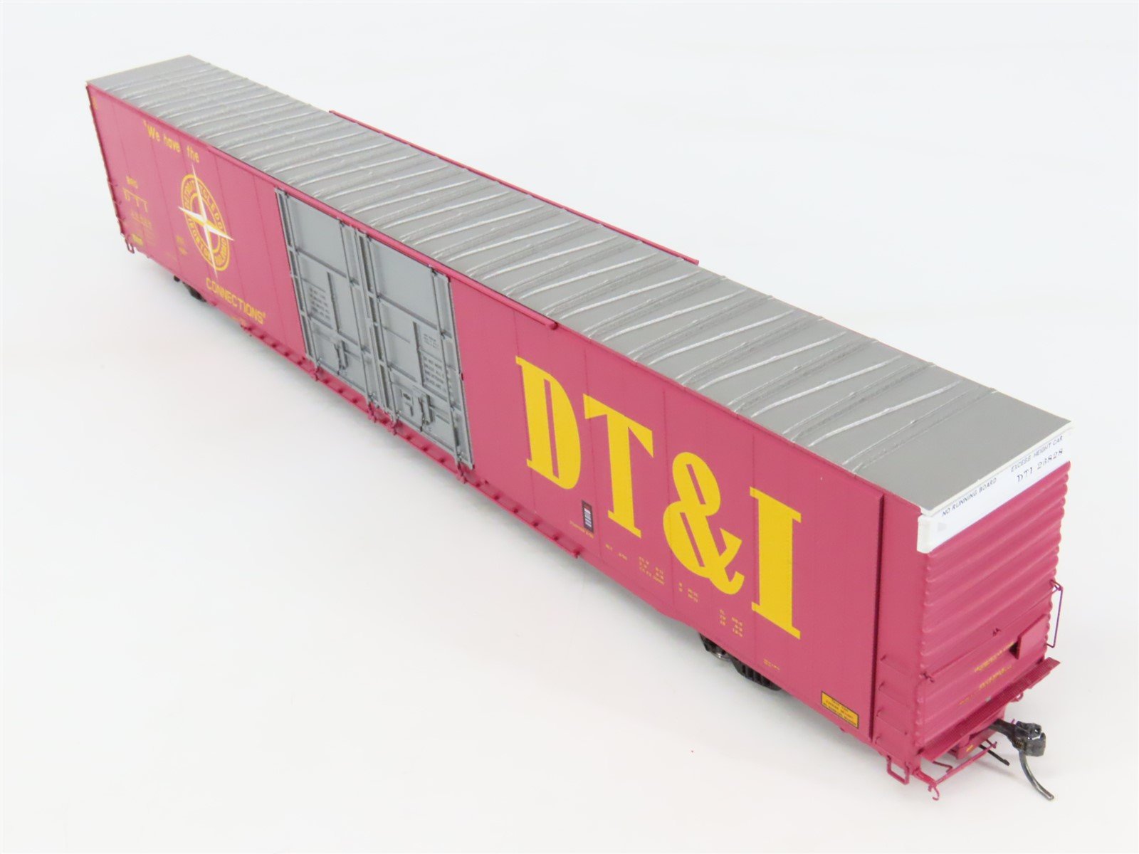 HO Scale Tangent 25046-03 DT&I 86' Hi-Cube Double Plug Door Box Car #26828