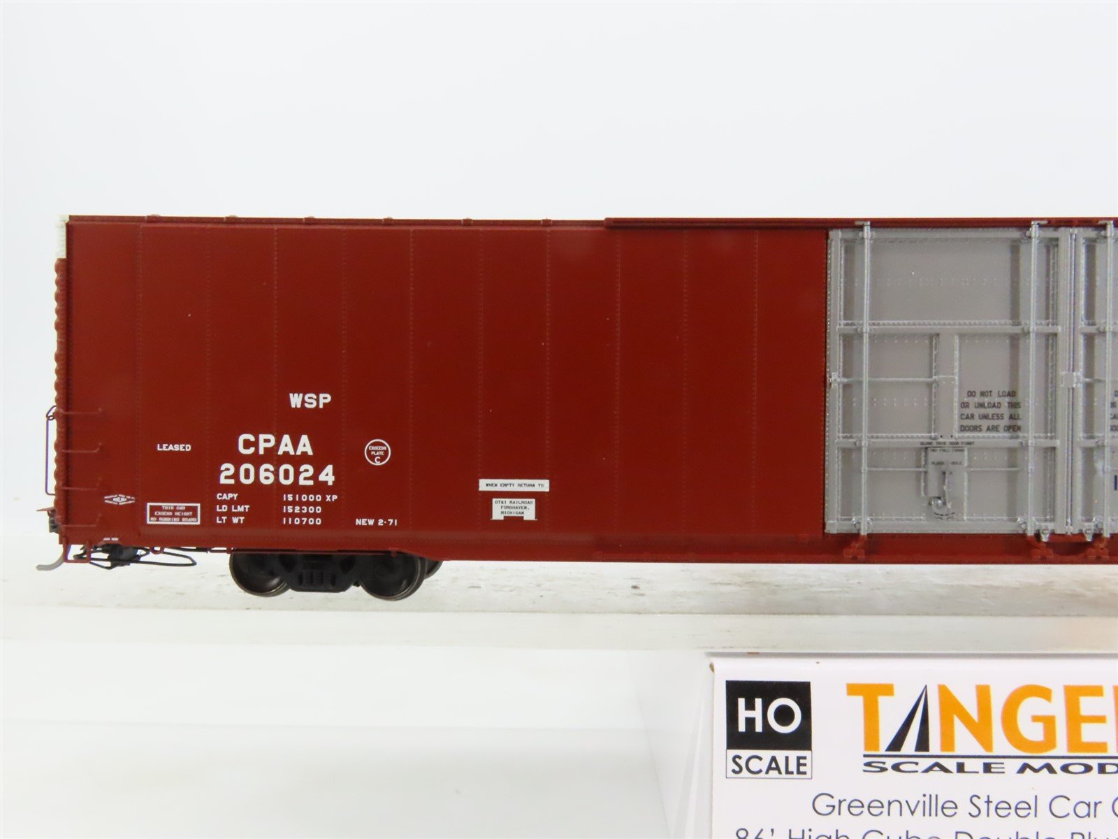 HO Scale Tangent 25011-02 CPAA Canadian Pacific 86' Hi-Cube Box Car #206024