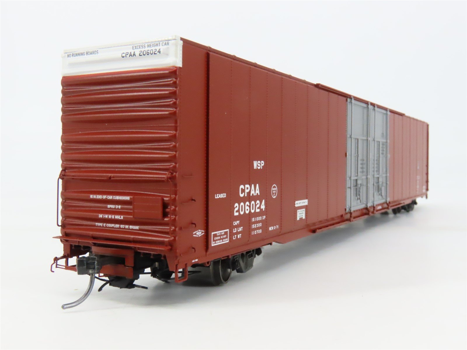 HO Scale Tangent 25011-02 CPAA Canadian Pacific 86' Hi-Cube Box Car #206024