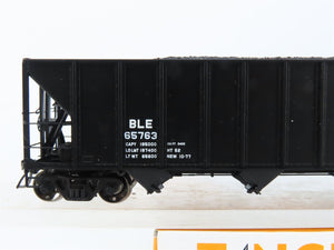 HO Scale Tangent 10850-03 B&LE Bessemer 4-Bay Bethlehem Hopper #65763 w/ Load