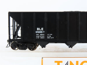 HO Scale Tangent 10850-04 B&LE Bessemer 4-Bay Bethlehem Hopper #65857 w/ Load