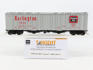 HO Scale Tangent 16049-03 CB&Q Burlington 2-Bay Airslide Covered Hopper #87771