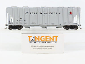 HO Scale Tangent 10514-01 GN Great Northern 3-Bay PS4000 Covered Hopper #71740