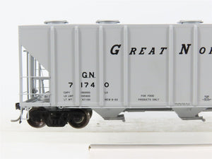 HO Scale Tangent 10514-01 GN Great Northern 3-Bay PS4000 Covered Hopper #71740