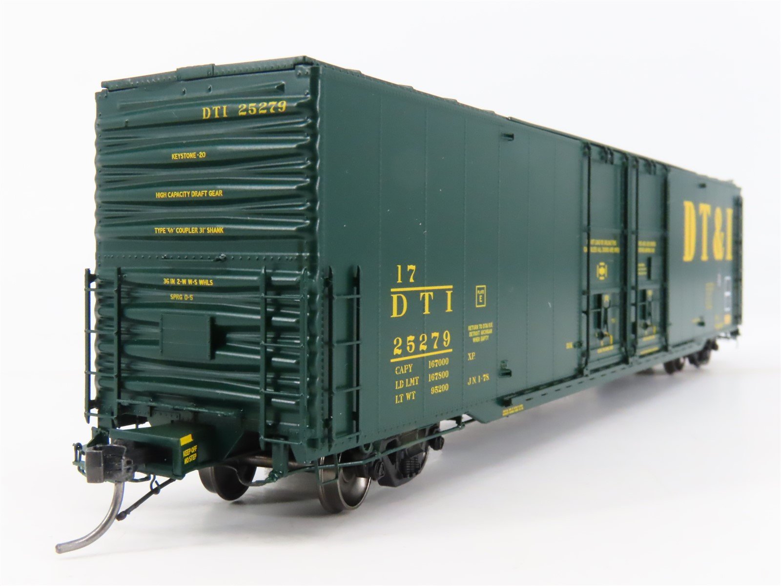 HO Scale Tangent 33015-02 DT&I 60' Greenville Double Plug Door Box Car #25279
