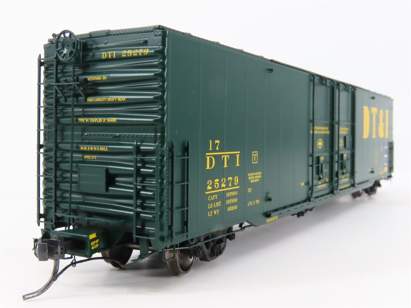 HO Scale Tangent 33015-02 DT&I 60' Greenville Double Plug Door Box Car #25279