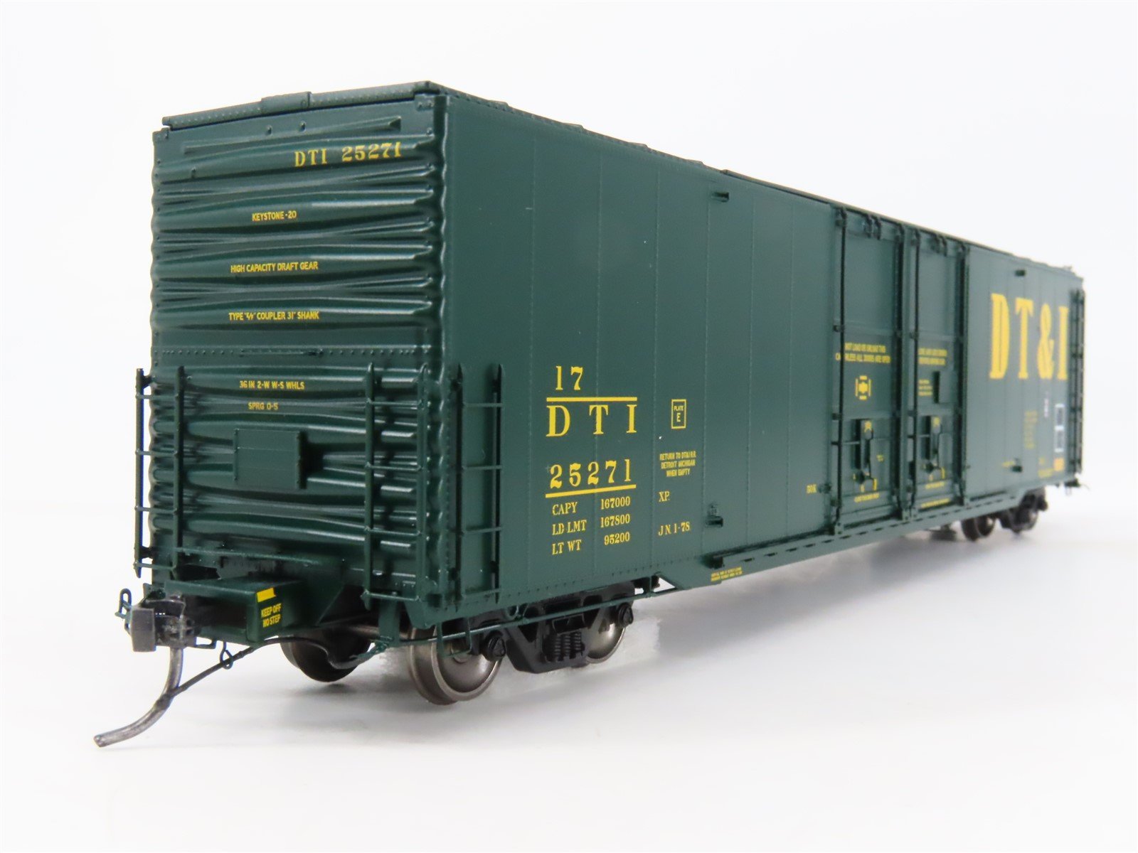 HO Scale Tangent 33015-01 DT&I 60' Greenville Double Plug Door Box Car #25271