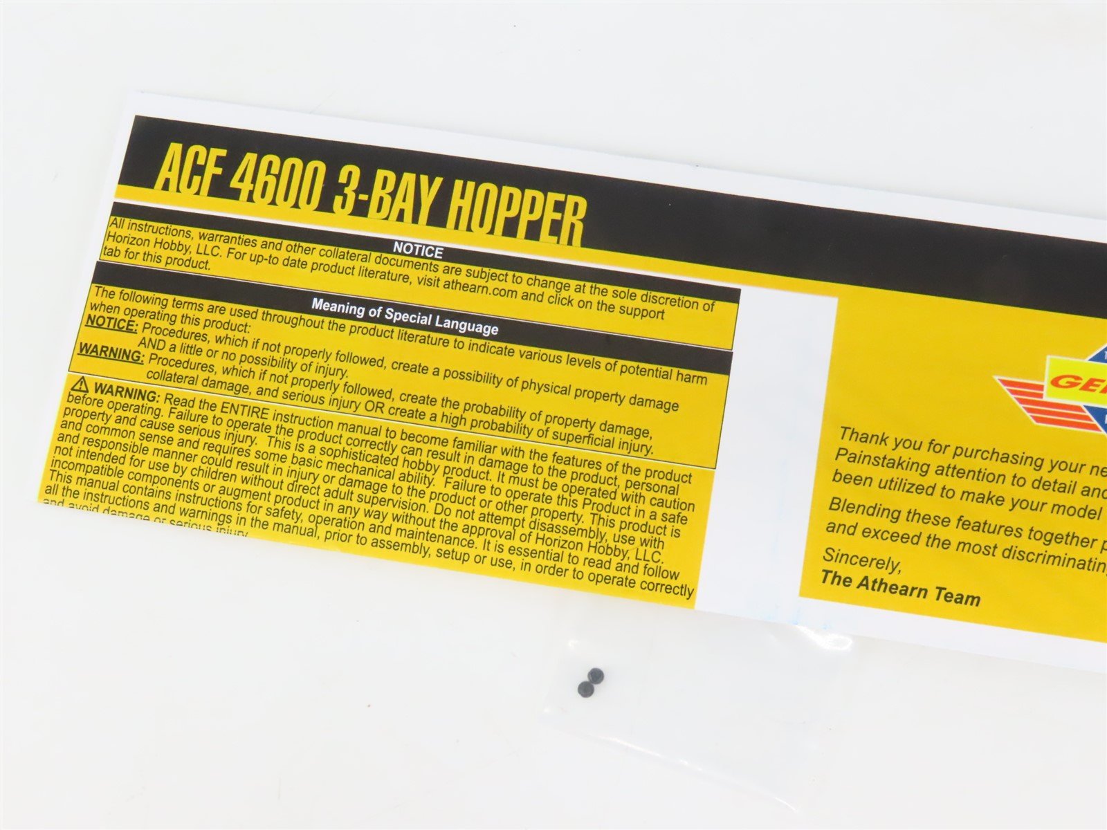 HO Scale Athearn Genesis ATHG15854 DT&I 3-Bay ACF 4600 Covered Hopper #10311