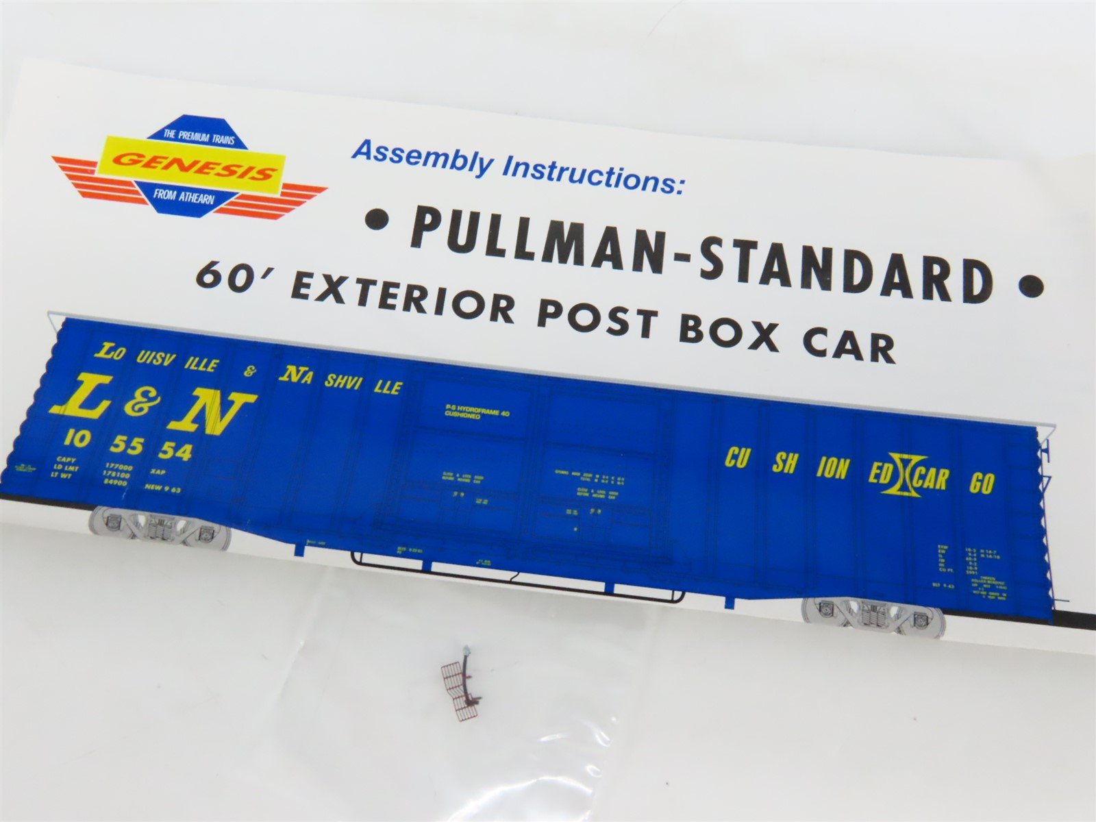HO Scale Athearn Genesis G4512 SSW Cotton Belt 60' PS Auto Parts Box Car #62500