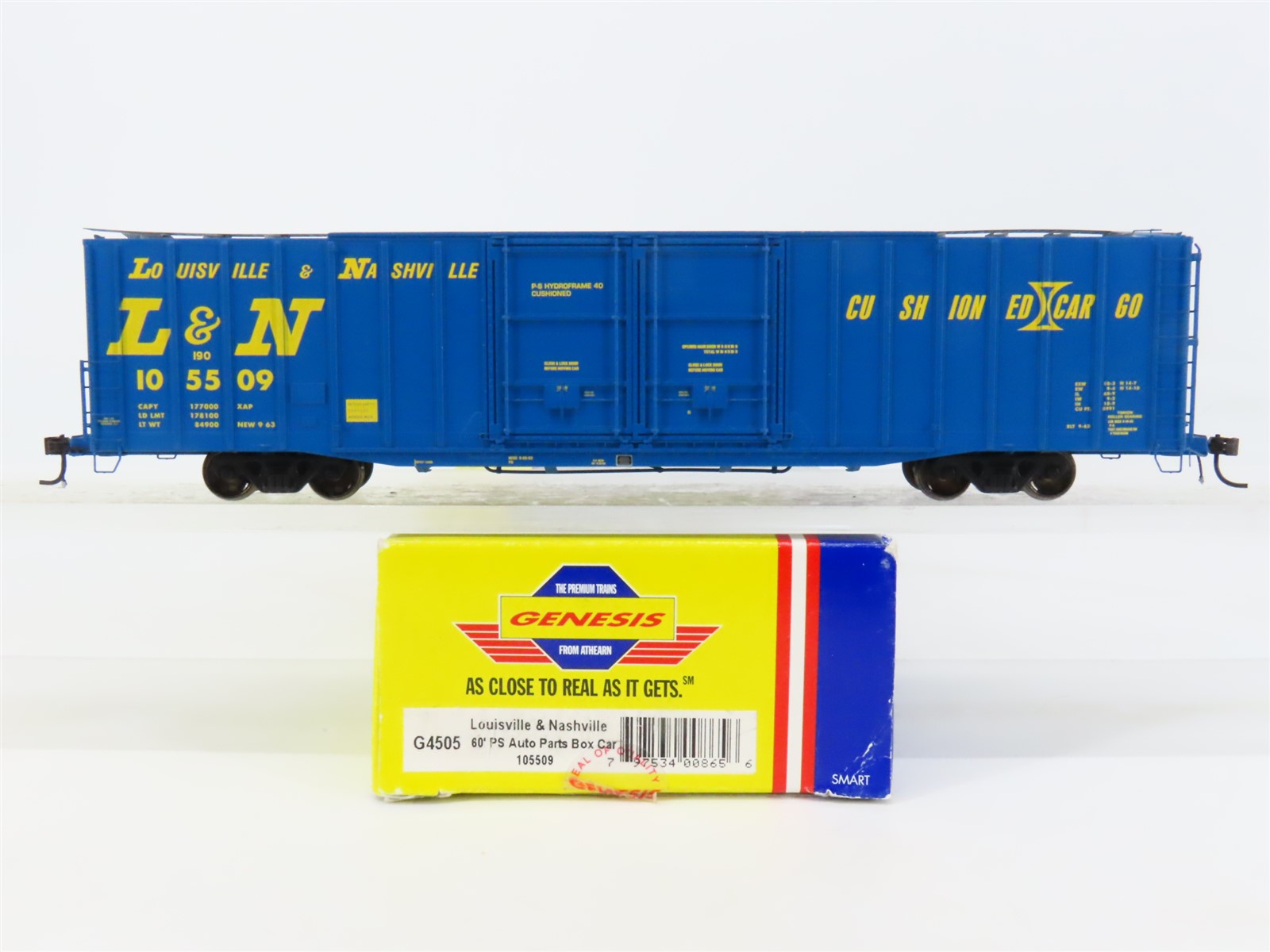 HO Scale Athearn Genesis G4505 L&N 60' PS Auto Parts Box Car #105509