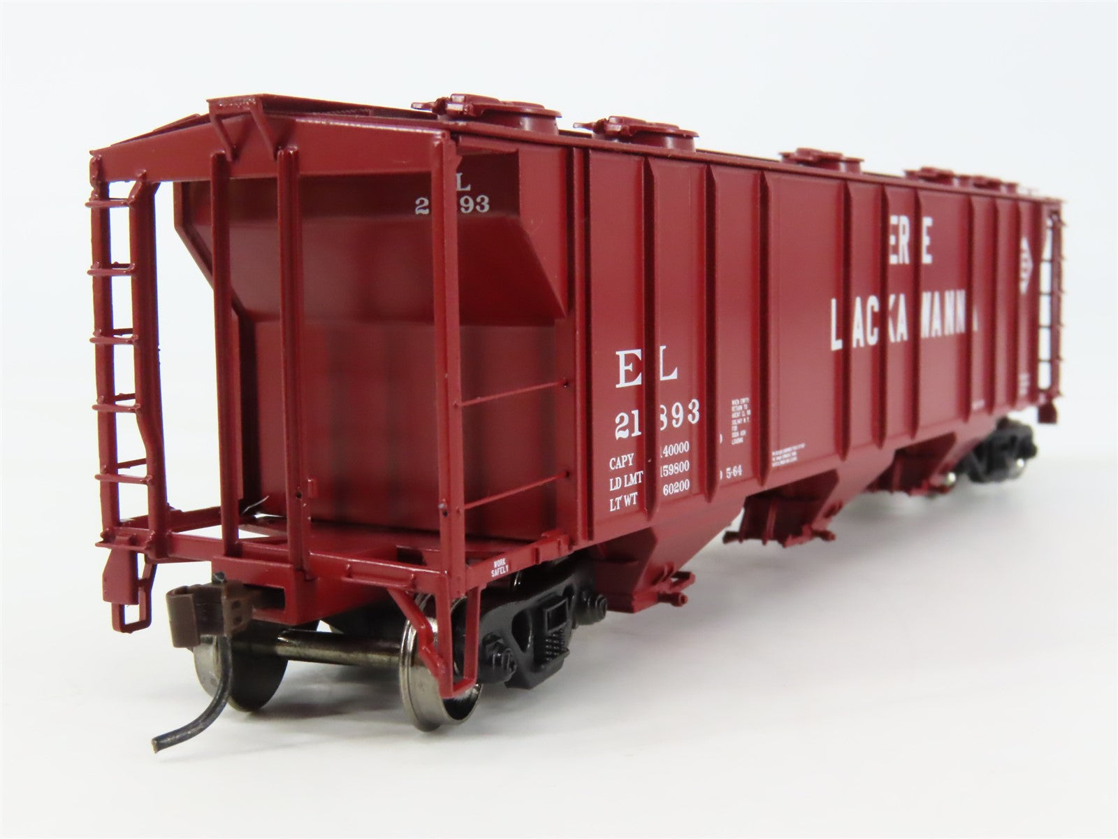 HO Scale Athearn 89030 EL Erie Lackawanna 3-Bay PS 2893 Covered Hopper #21893
