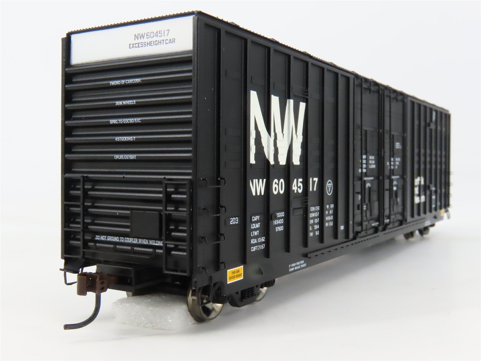 HO Athearn 96266 N&W Norfolk & Western 60' Berwick Excess Height Box Car #604517
