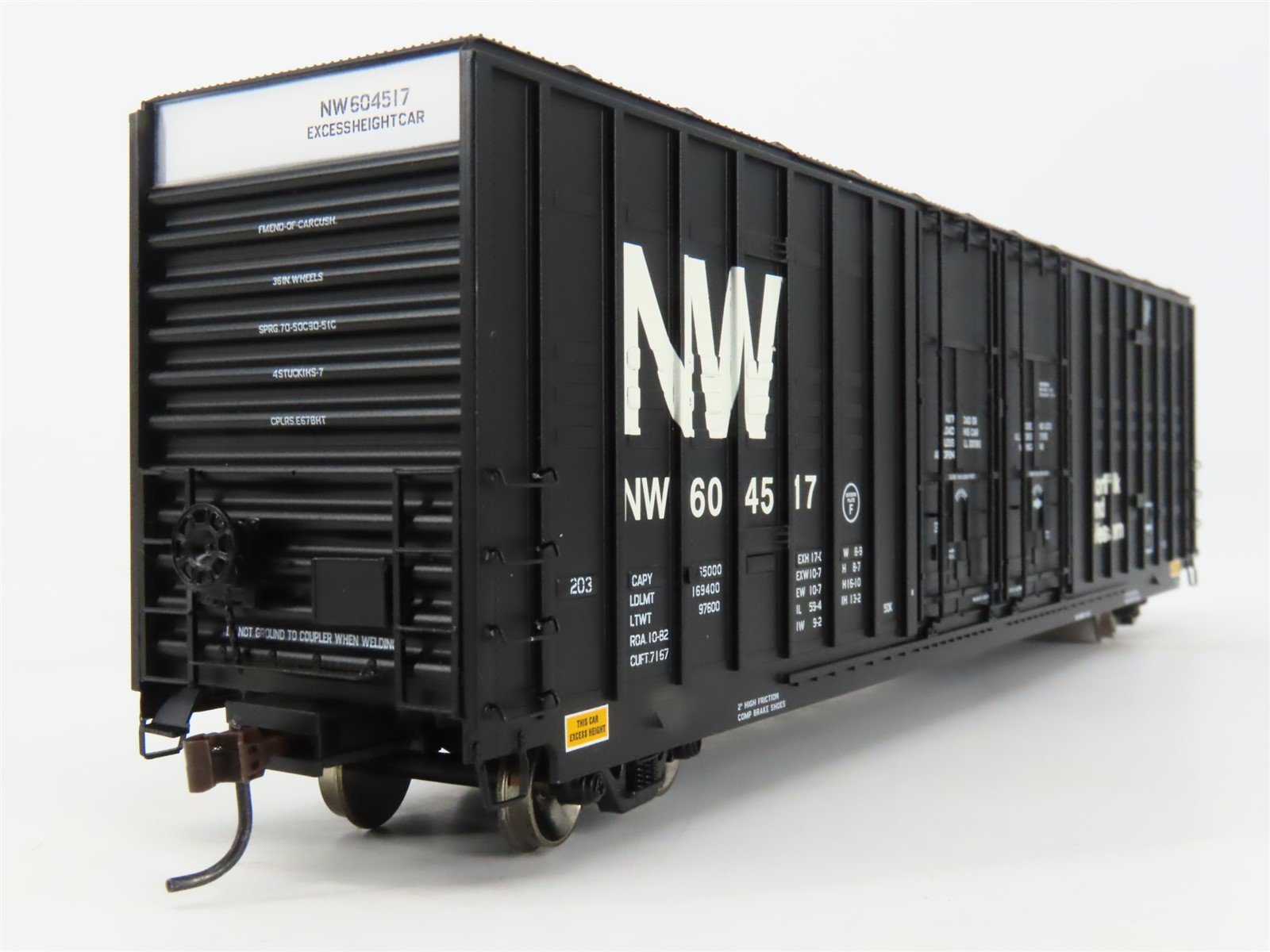 HO Athearn 96266 N&W Norfolk & Western 60' Berwick Excess Height Box Car #604517